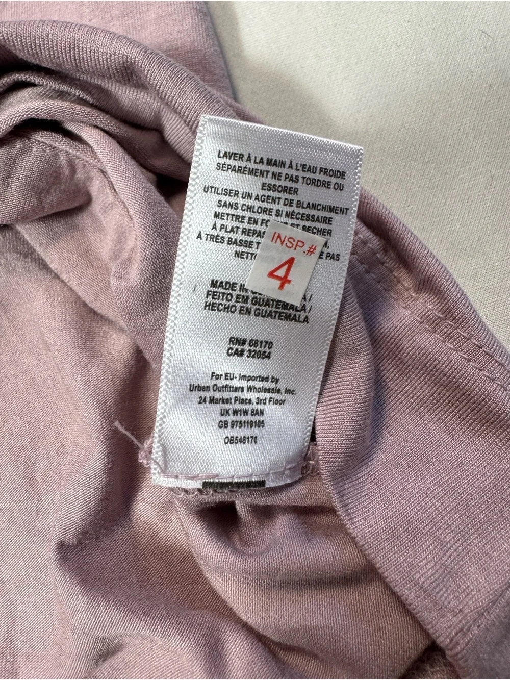 New Free People Dusty Lavender V-Neck Mini Dress Size S